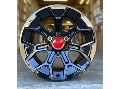 TR8 Gloss Black 6-Lug Wheel; 17x9; 0mm Offset (2024 Tacoma)