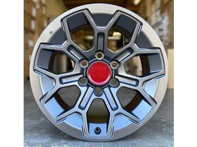 TR8 Matte Gunmetal 6-Lug Wheel; 17x8; 5mm Offset (2024 Tacoma)