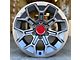 TR8 Matte Gunmetal 6-Lug Wheel; 17x8; 5mm Offset (2024 Tacoma)