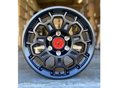 TR9 Matte Black 6-Lug Wheel; 17x8; 5mm Offset (2024 Tacoma)