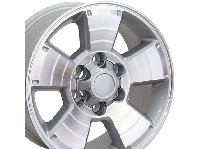 TY09 Silver 6-Lug Wheel; 17x7.5; 30mm Offset (2024 Tacoma)