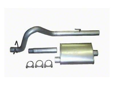 2.50-Inch Aluminized Cat-Back Exhaust System with HVS Welded Muffer (87-95 2.5L Jeep Wrangler YJ)