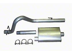 2.50-Inch Aluminized Cat-Back Exhaust System with Standard Turbo Muffler (87-95 2.5L Jeep Wrangler YJ)