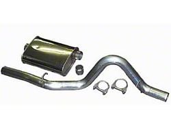 2.50-Inch Stainless Cat-Back Exhaust System with HVS Welded Muffer (87-95 2.5L Jeep Wrangler YJ)