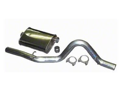 2.50-Inch Stainless Cat-Back Exhaust System with HVS Welded Muffer (87-95 2.5L Jeep Wrangler YJ)