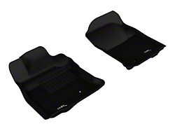 3D MAXpider KAGU Series All-Weather Custom Fit Front Floor Liners; Black (2010 4Runner w/ Passenger Side Floor Hook; 11-12 4Runner)