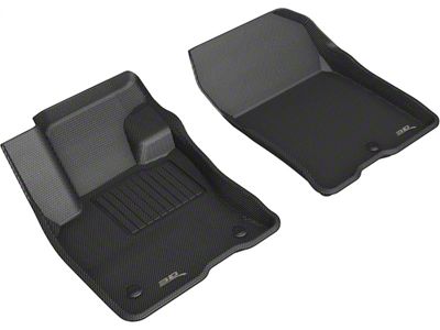 3D MAXpider KAGU Series All-Weather Custom Fit Front Floor Liner; Black (21-25 Bronco Sport w/ Vinyl Floors)