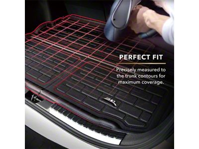 3D MAXpider KAGU Series All-Weather Custom Fit Cargo Liner; Black (14-23 Jeep Cherokee KL w/o Subwoofer)