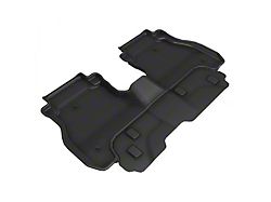 3D MAXpider KAGU Series All-Weather Custom Fit Rear Floor Liners; Black (20-24 Jeep Gladiator JT)