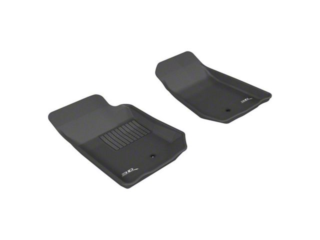 3D MAXpider KAGU Series All-Weather Custom Fit Front and Rear Floor Liners; Black (07-13 Jeep Wrangler JK 2-Door)