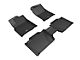 3D MAXpider KAGU Series All-Weather Custom Fit Front and Rear Floor Liners; Black (18-23 Tacoma Access Cab w/ 2nd Row Seats)