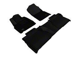 3D MAXpider KAGU Series All-Weather Custom Fit Front and Rear Floor Liners; Black (14-21 Tundra Double Cab)