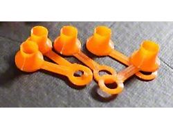 41.22 Valve Stem POP-CAPS; Orange (Universal; Some Adaptation May Be Required)