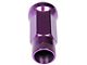 Purple Open End Knurled Wheel Lug Nuts; 1/2-Inch x 20; Set of 20 (87-18 Jeep Wrangler YJ, TJ & JK)