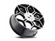 Mazzi Libra Gloss Black Machined Wheel; 20x8.5; 35mm Offset (87-95 Jeep Wrangler YJ)