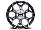 Mazzi Libra Gloss Black Machined 5-Lug Wheel; 20x8.5; 35mm Offset (05-15 Tacoma)