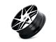 Kraze Phase Gloss Black Machined Wheel; 18x8; 40mm Offset (97-06 Jeep Wrangler TJ)