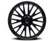 Kraze Double Down Gloss Black Wheel; 22x8.5; 38mm Offset (93-98 Jeep Grand Cherokee ZJ)