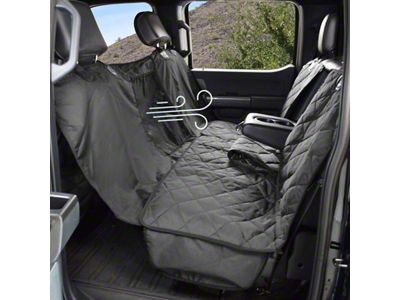 4Knines Second Row Seat Cover with Hammock Mesh Window for Fold-Up Seats; Passenger Side Split (07-24 Tundra CrewMax)