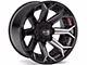 4Play 4P80R Gloss Black with Brushed Face 6-Lug Wheel; 22x12; -44mm Offset (03-09 4Runner)