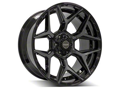 4Play 4P06 Brushed Black 6-Lug Wheel; 24x10; 18mm Offset (04-15 Titan)