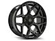 4Play 4P06 Brushed Black 6-Lug Wheel; 24x10; 18mm Offset (04-15 Titan)