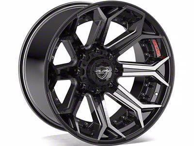 4Play 4P80R Brushed Black 6-Lug Wheel; 20x10; -18mm Offset (04-15 Titan)