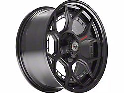 4Play Forged Series 4PF6 Matte Black Center with Gloss Black Barrel 6-Lug Wheel; 20x9; 0mm Offset (04-15 Titan)