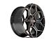 4Play Sport2.0 4PS26 Brushed Black with Tinted Clear Coat 6-Lug Wheel; 22x10; 24mm Offset (04-15 Titan)