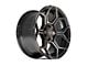 4Play Sport2.0 4PS26 Gloss Black with Brushed Face and Tinted Clear 6-Lug Wheel; 22x10; 0mm Offset (04-15 Titan)