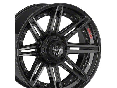 4Play 4P08 Brushed Black 6-Lug Wheel; 20x10; -18mm Offset (05-15 Tacoma)