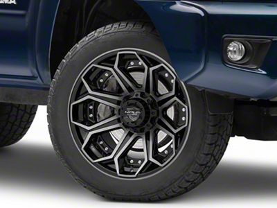 4Play 4P80R Brushed Black 6-Lug Wheel; 20x10; -18mm Offset (05-15 Tacoma)