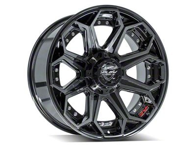 4Play 4P83 Brushed Black 6-Lug Wheel; 20x9; 0mm Offset (05-15 Tacoma)