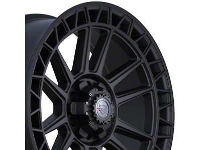 4Play 4PS12 Satin Black 6-Lug Wheel; 22x9; 0mm Offset (05-15 Tacoma)