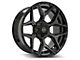 4Play 4P06 Brushed Black 6-Lug Wheel; 24x10; 18mm Offset (2024 Tacoma)