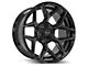 4Play 4P06 Gloss Black with Brushed Face 6-Lug Wheel; 20x10; -18mm Offset (2024 Tacoma)