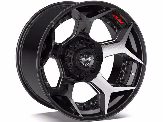 4Play 4P50 Brushed Black 6-Lug Wheel; 20x10; -18mm Offset (2024 Tacoma)