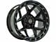 4Play 4P55 Brushed Black 6-Lug Wheel; 20x12; -44mm Offset (2024 Tacoma)