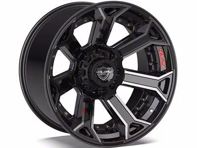 4Play 4P70 Brushed Black 6-Lug Wheel; 20x10; -18mm Offset (2024 Tacoma)