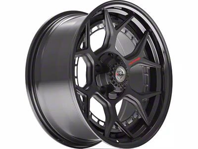 4Play Forged Series 4PF6 Matte Black Center with Gloss Black Barrel 6-Lug Wheel; 20x9; 0mm Offset (2024 Tacoma)