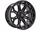 4Play 4P83 Gloss Black with Brushed Face 6-Lug Wheel; 22x12; -44mm Offset (03-09 4Runner)