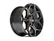 4Play Sport2.0 4PS26 Gloss Black with Brushed Face and Tinted Clear 6-Lug Wheel; 20x9; 18mm Offset (10-24 4Runner)