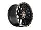 4Play Sport2.0 4PS28 Brushed Black with Tinted Clear Coat 6-Lug Wheel; 22x10; 0mm Offset (03-09 4Runner)