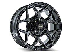 4Play 4P06 Brushed Black 6-Lug Wheel; 20x9; 0mm Offset (21-24 Bronco, Excluding Raptor)