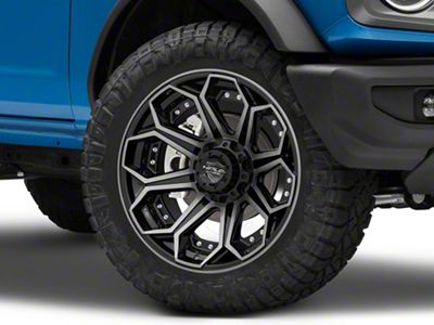 4Play 4P80R Brushed Black 6-Lug Wheel; 20x10; -18mm Offset (21-24 Bronco, Excluding Raptor)