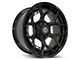 4Play Forged Series 4PF6 Matte Black Center with Gloss Black Barrel 6-Lug Wheel; 22x10; -18mm Offset (21-24 Bronco, Excluding Raptor)