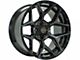4Play 4P06 Brushed Black 6-Lug Wheel; 20x10; -18mm Offset (22-24 Bronco Raptor)