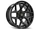 4Play 4P06 Gloss Black with Brushed Face Wheel; 22x10; -18mm Offset (76-86 Jeep CJ7)