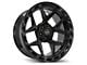 4Play 4P55 Gloss Black with Brushed Face Wheel; 22x10; -18mm Offset (76-86 Jeep CJ7)