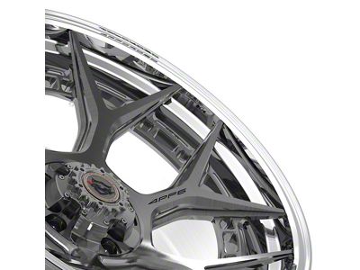 4Play Forged Series 4PF6 Brushed with Tinted Clear Center and Polished Barrel Wheel; 22x10; -18mm Offset (76-86 Jeep CJ7)